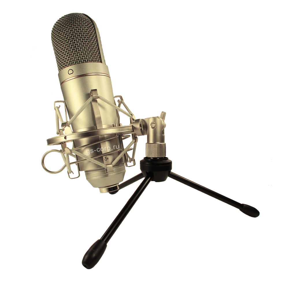 MCU-01 (никель) + стойка и амортизатор USB микрофон Recording Tools