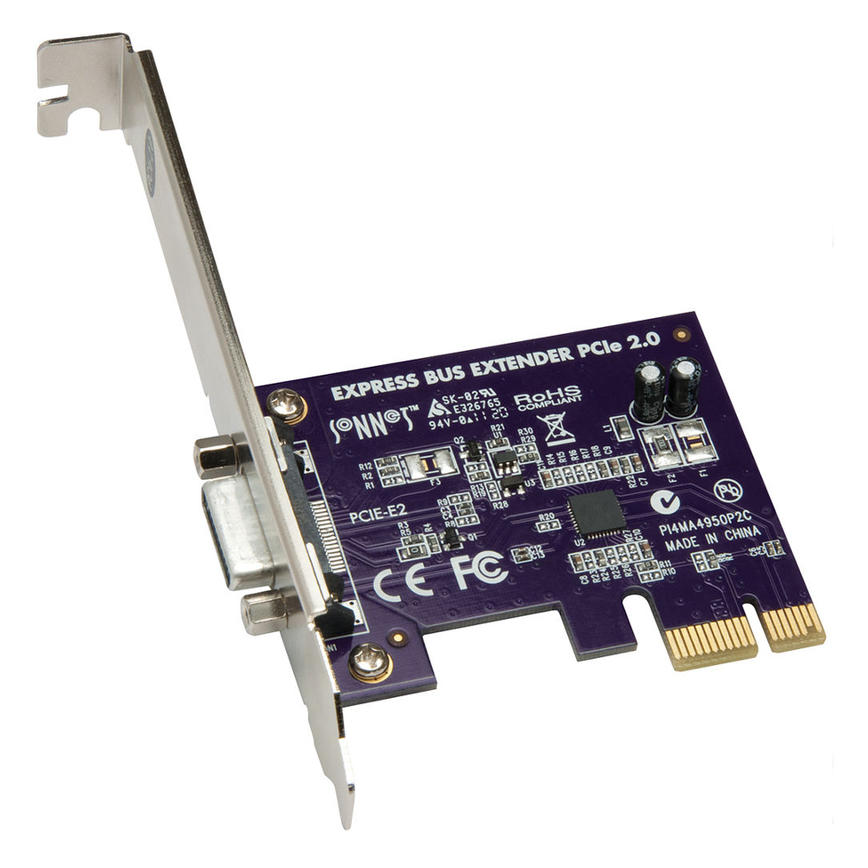 PCIe Bus Extender Card PCIe адаптер с внутренним разъемом для медиаридера Qio MR Sonnet