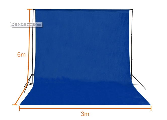 MB36 blue фон муслиновый 3х6 м, синий E-Image