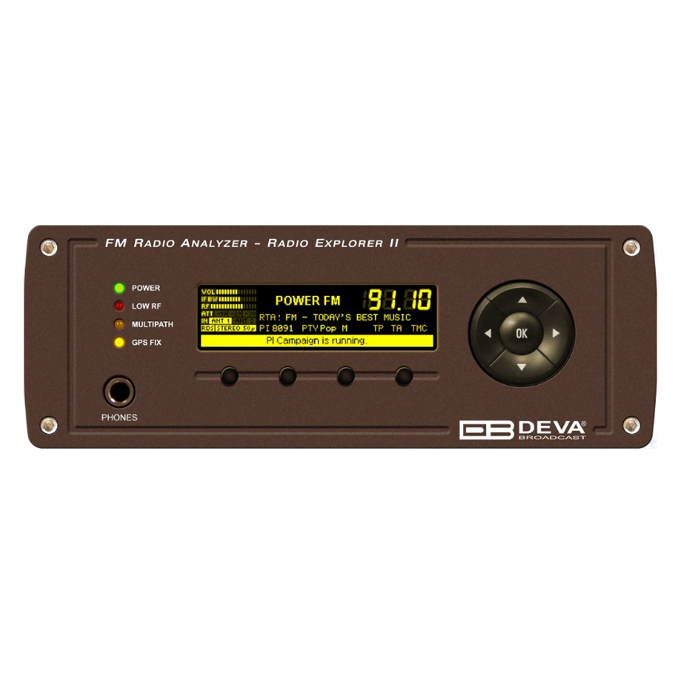 Radio Explorer-II мобильный измерительный прибор для мониторинга FM-сигнала DEVA BROADCAST