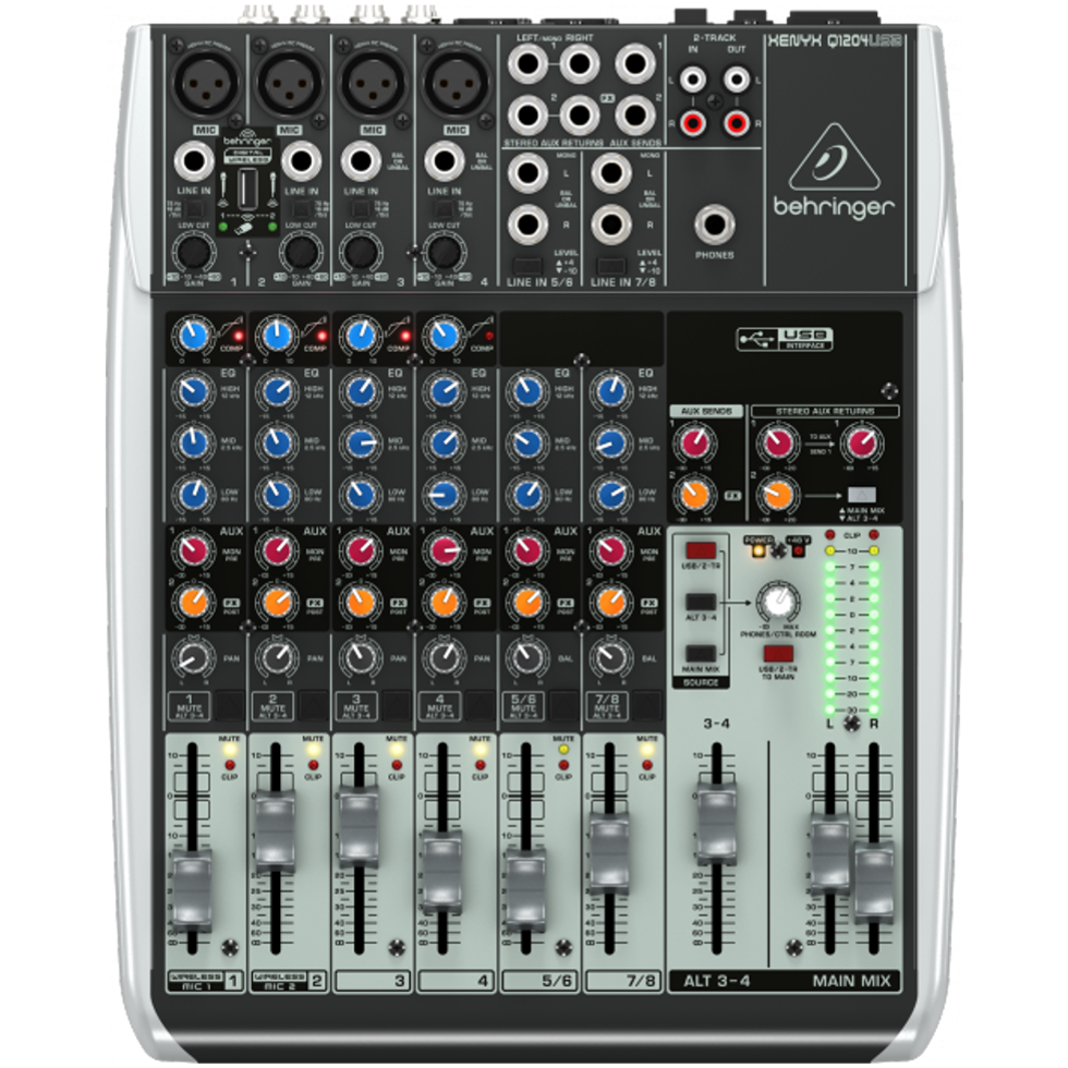 Q1204USB аналоговый микшер Behringer