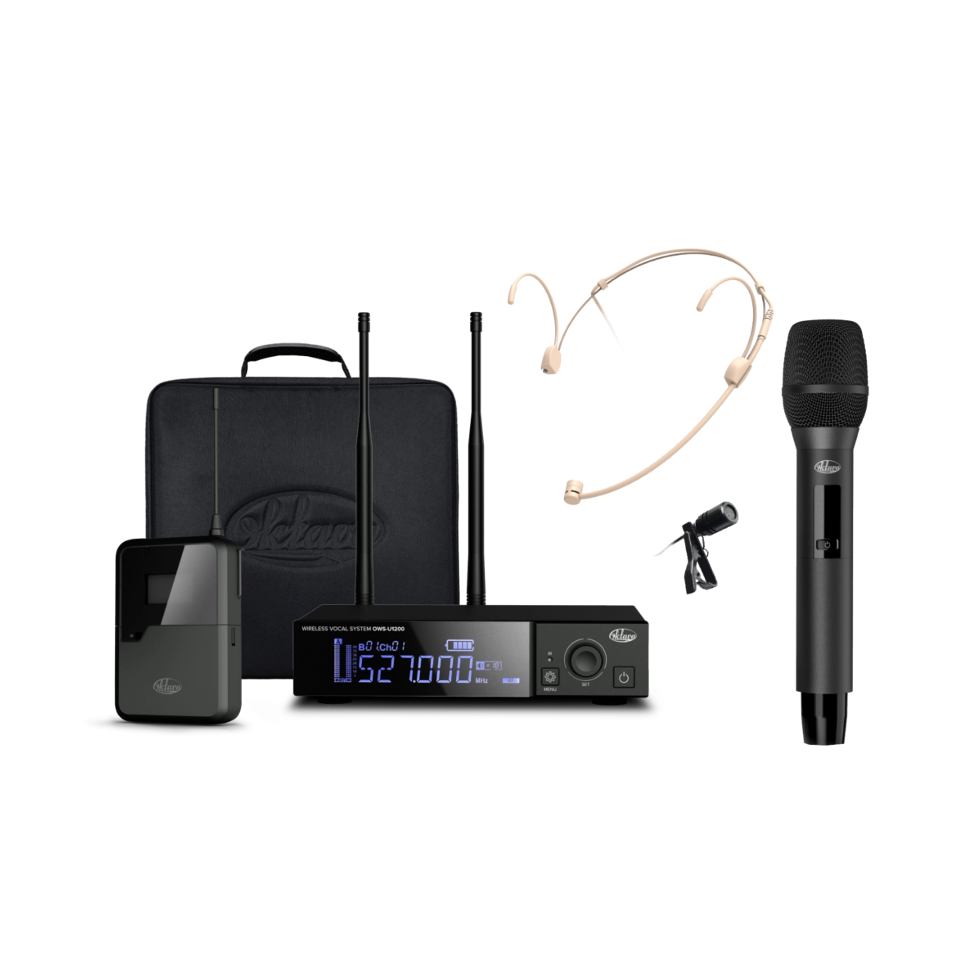 OWS-U1200HD01L02 plus радиосистема с ручным, головным и петличным микрофонами в кейсе Октава