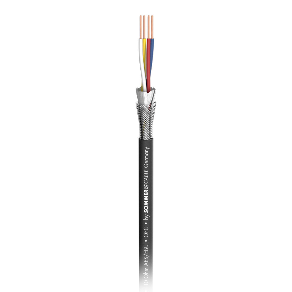 SC-SEMICOLON 4 AES/EBU PATCH 4 х 0,14, черный цифровой кабель Sommer Cable