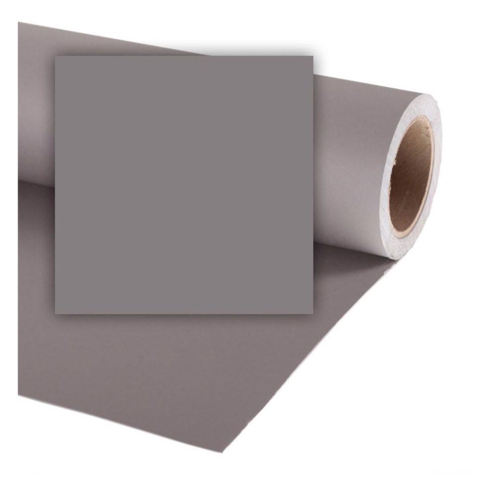 LL CO539 бумажный фон 1.35x11m SMOKE GREY Colorama