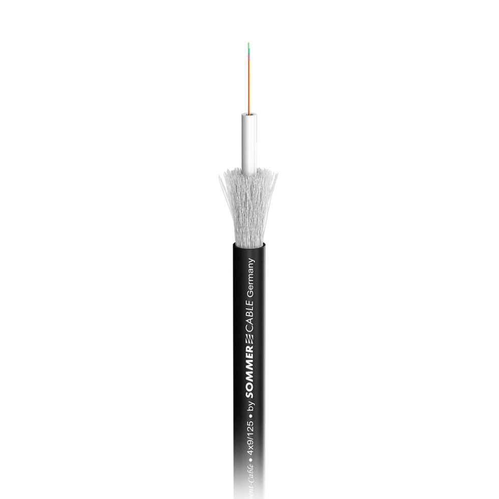 SC-OCTOPUS-G OS2 4, оболочка:  FRNC / LSZH 7,0 мм, цвет:  черный оптоволоконный кабель Sommer Cable