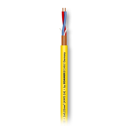 SC-STAGE 22 HIGHFLEX YEL микрофонный кабель, 2x0,22 мм², жёлтый Sommer Cable