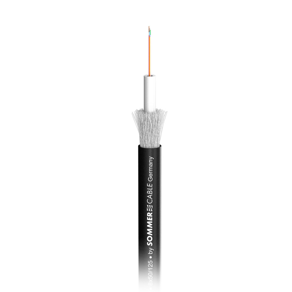 SC-OCTOPUS-G OM4 8, оболочка:  FRNC / LSZH 7,0 мм, цвет:  черный оптоволоконный кабель Sommer Cable
