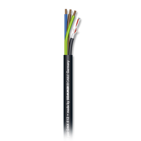 SC-MONOLITH POWER DMX 1 Compact комбинированный кабель, чёрный Sommer Cable