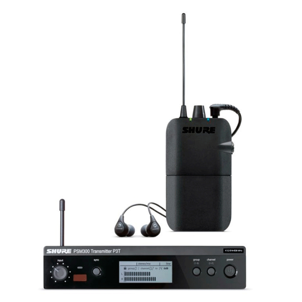 P3TER112GR M16 беспроводная система персонального мониторинга Shure