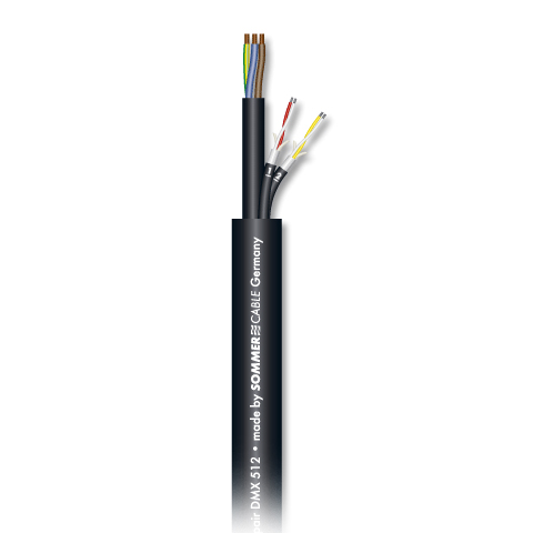 SC-MONOLITH POWER DMX 2 HV комбинированный кабель, чёрный Sommer Cable