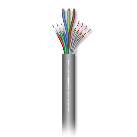 SC-TRANSIT MC 343 PLUS комбинированный кабель (видео+аудио+питание), PUR, чёрный Sommer Cable