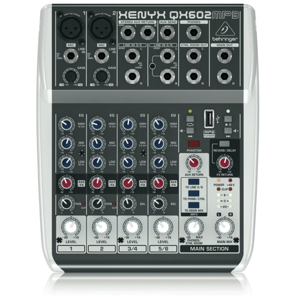 QX602MP3 аналоговый микшер Behringer