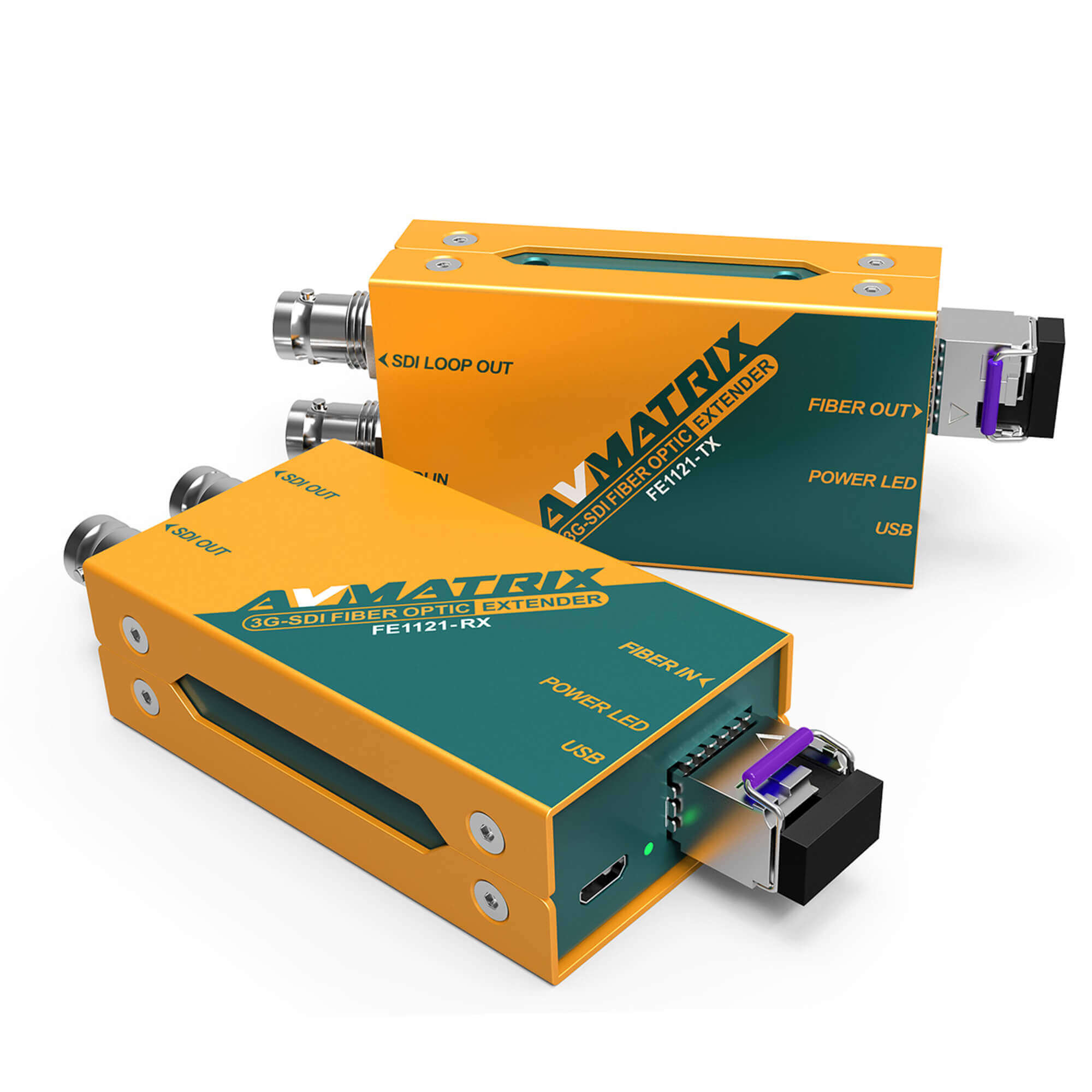 FE1121 3G-SDI 20км волоконно-оптический удлинитель AVMatrix
