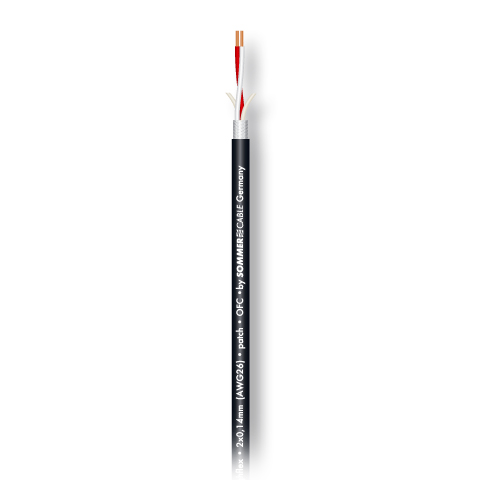 SC-SCUBA 14 HIGHFLEX BLK микрофонный/патч-кабель, 2x0,14 мм², чёрный Sommer Cable