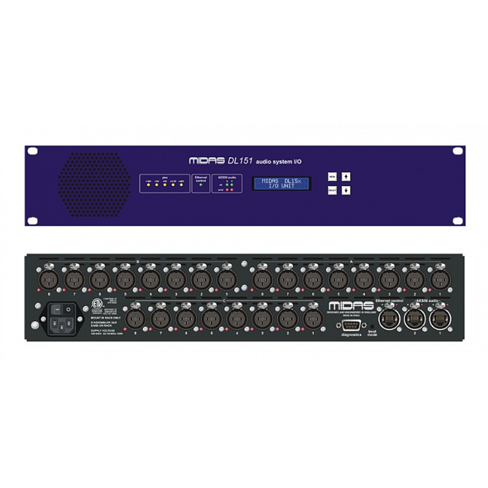 DL151 блок 24 мик/лин входа Midas