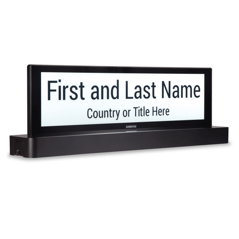 MXCSIGN двусторонний дисплей идентификации Shure