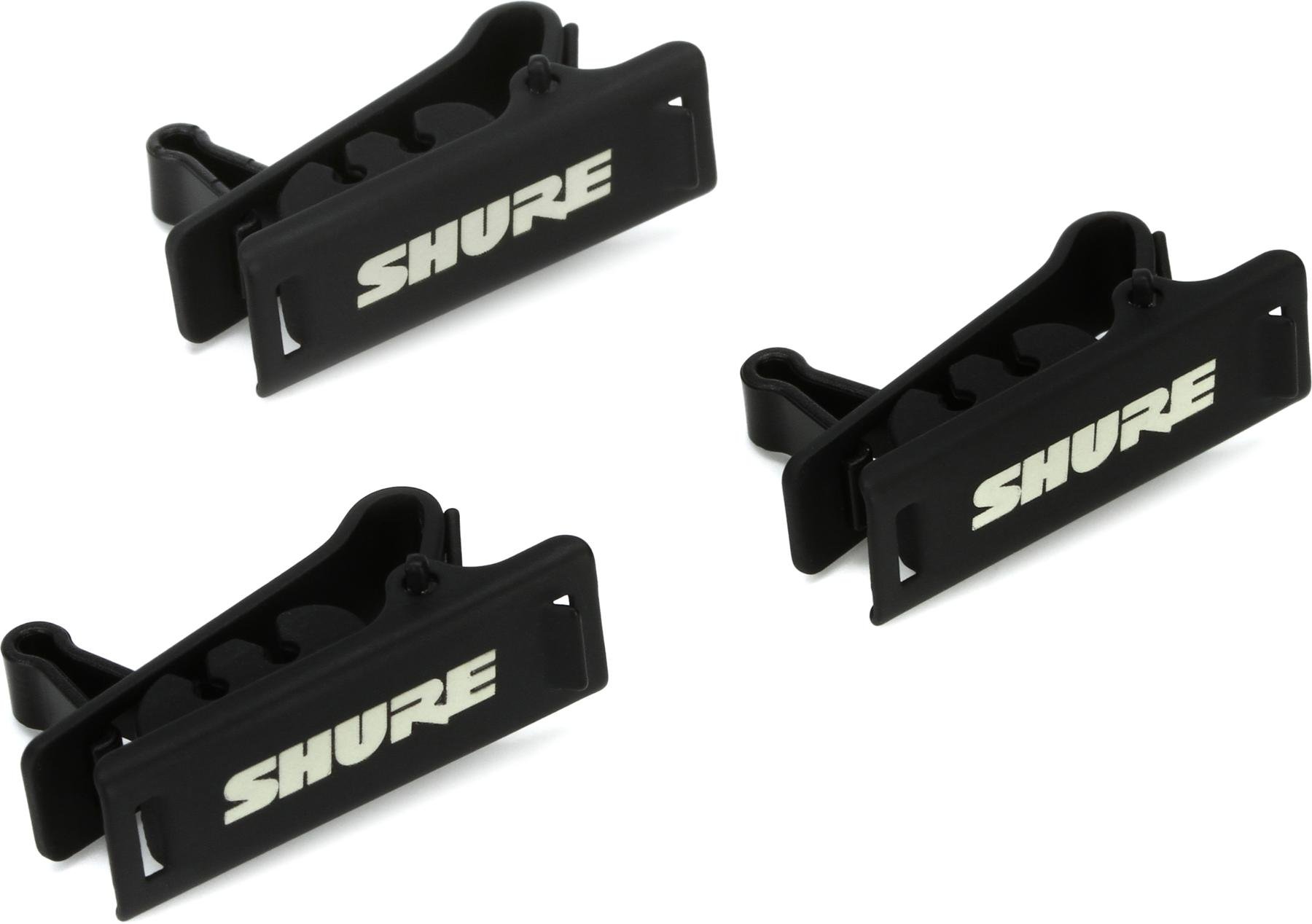 RPM40STC/B прищепка для микрофона TwinPlex, 3 шт., черная Shure