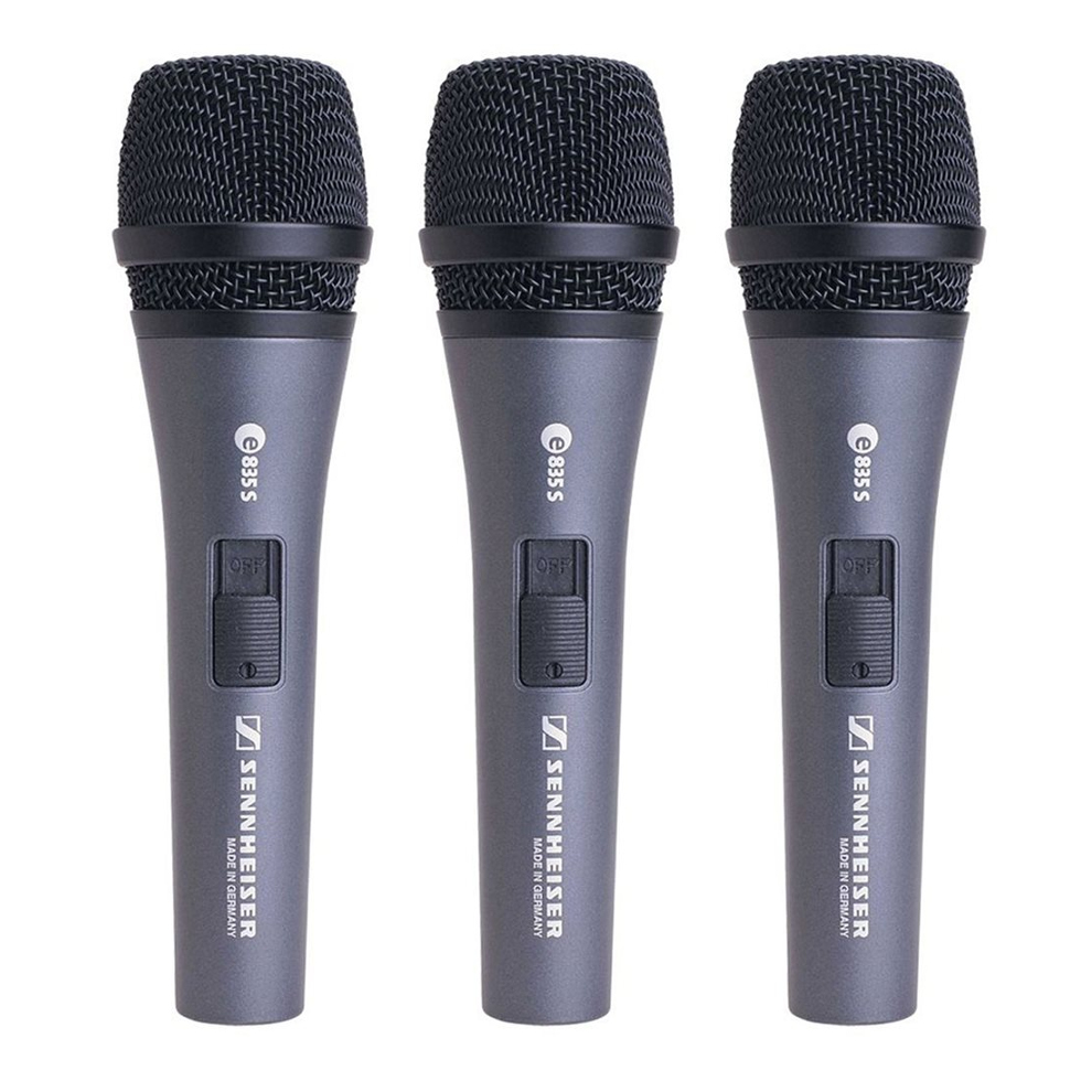 3-PACK E 835-S комплект из трех микрофонов Sennheiser