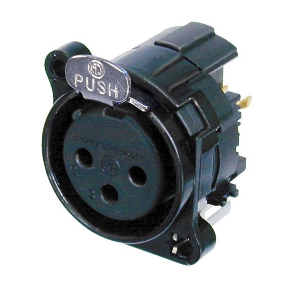 NC3FBV1-B панельный разъем XLR Neutrik