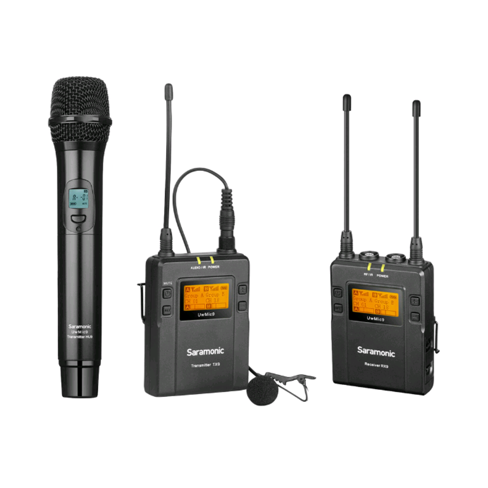 UwMic9 Kit3 RX9+HU9+TX9 радиосистема Saramonic