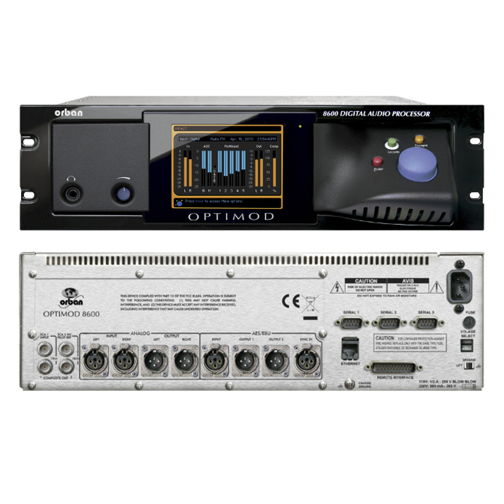 OPTIMOD-FM 8600 HD/FM-процессор (FM+HD Digital) Orban